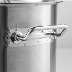 Кастрюля Hanna Knövell HoReCa, 12 л, толщина 0.8 мм, 201 сталь, нержавеющая сталь