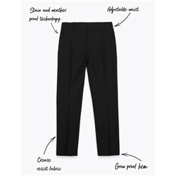 Boys' Skinny Leg Longer Length Trousers (2-18 Yrs)