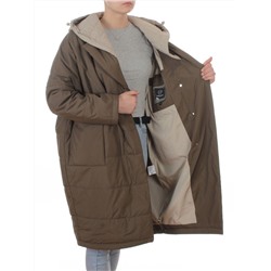 8030 DK. GREEN (KHAKI) Куртка демисезонная женская (100 гр. холлофайбер)