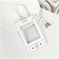 Футляр для карт с брелком "Forever song", white