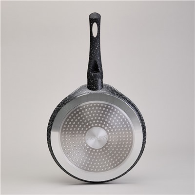 СКОВОРОДА БЛИННАЯ AGNESS С АНТИПРИГАРНЫМ ПОКРЫТИЕМ "BLACK MARBLE", 22Х2СМ, ИНДУКЦИОННОЕ ДНО