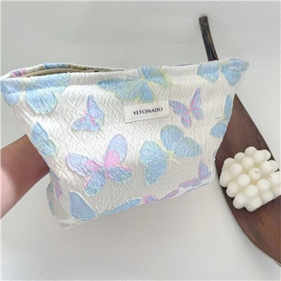Retro capacious cosmetic bag, shopping bag, small bag, liner to go out, handheld organizer bag
