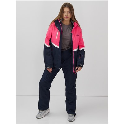 Горнолыжный костюм женский зимний УЦЕНКА розового цвета 02807R