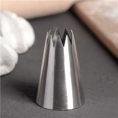 Насадка кондитерская KONFINETTA «Открытая звезда», d=3.4 см, выход 1.6 см, нержавеющая сталь