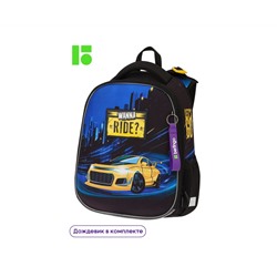 Ранец Berlingo Expert Max "Ride" 38*29*16см, 2 отделения, 2 кармана, анатомическая спинка, дождевик в комплекте