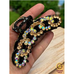 Заколка-краб для волос со стразами  КР14 тип 2