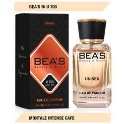 Beas U703 Montale Intense Cafe edp 50 ml, Парфюм унисекс Beas U703 создан по мотивам аромата Montale Intense Cafe
