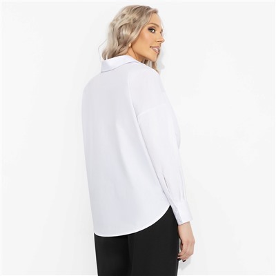 Рубашка хлопковая, На моих условиях (белая)