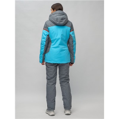 Горнолыжный костюм женский голубого цвета 02272-2Gl