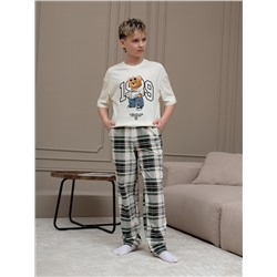 Детский костюм для мальчика Мишель-3 КМ-217 / зелёный