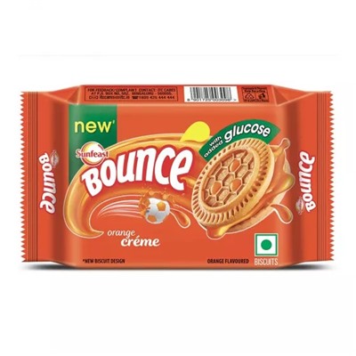 Печенье с Апельсиновым кремом (64 г), Bounce Orange Creme, произв. Sunfeast