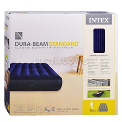 Матрас надувной Classic Downy Fiber-Tech, 99 x 191 x 25 см, 64757 INTEX не товарный вид.нарушена упаковка
