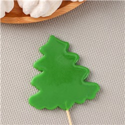 Форма леденцов «Ёлка», силикон, 2 ячейки, 12×9×0.8 см, h=8 см, прозрачная