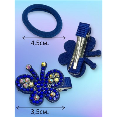 Детский набор аксессуаров для волос (Резинка 4 шт +уточка 2 шт) НД3 тип 6