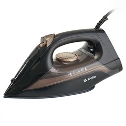 Утюг DELTA DL-152 черный с золотым 2200 Вт КЕРАМИКА АНТИНАКИПЬ САМООЧИСТКА оптом