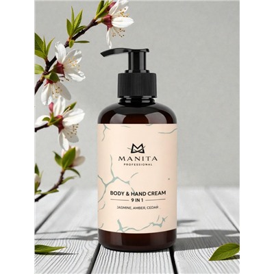Manita Professional Парфюмированный крем для рук и тела / Jasmine, Amber, Cedar, 300 мл