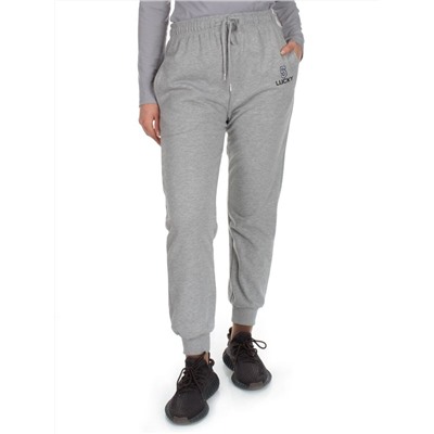 Q-02 GRAY Брюки спортивные женские (85% хлопок, 15% полиэстер)