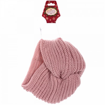 Повязка на голову теплая "Winter Turban", микс 6 цветов, 22*19см (Подвес Кокетка - Зима)