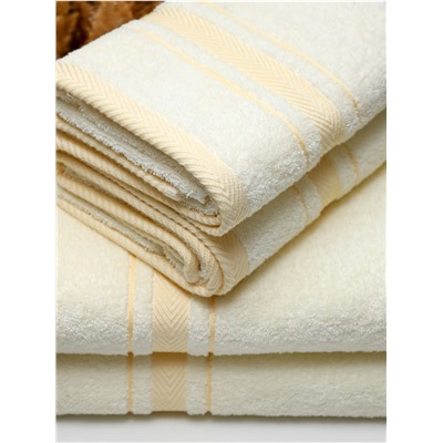 Комплект Полотенец 4шт молочный рейв