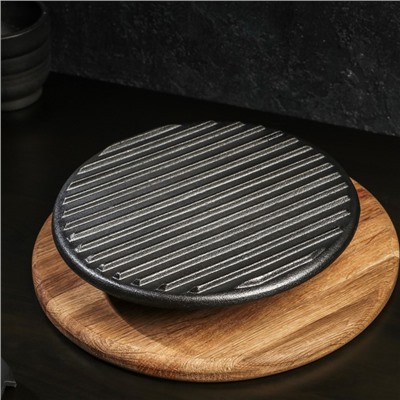 Крышка-пресс Magma «Гриль», 24×5.5 см, чугун, чёрная