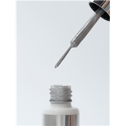 Гель для дизайна ногтей, с блёстками, LED/UV, 8 мл, цвет серебристый