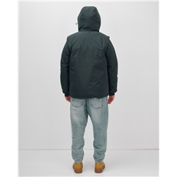 Куртка - жилетка трансформер с подогревом 2 в 1 мужская зимняя темно-синего цвета 6668TS