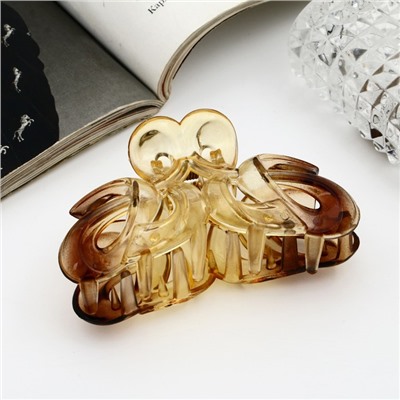 Крабик для волос «Глянец», изгибы люкс, 8 см, МИКС