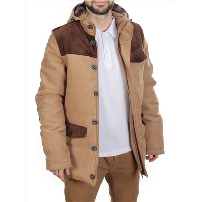 J830111 KHAKI/CAMEL  Куртка-жилет мужская зимняя NEW B BEK (150 гр. синтепон)