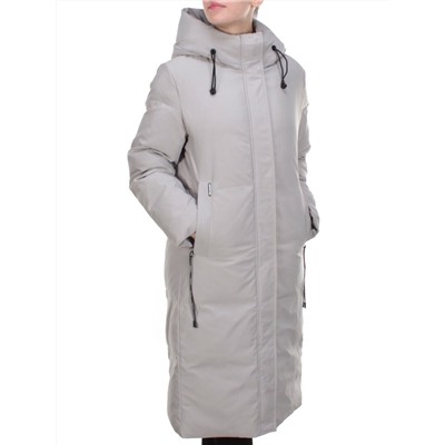 2233 BEIGE Пальто женское зимнее AKIDSEFRS (200 гр. холлофайбера)