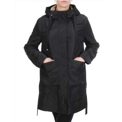 2192 BLACK Куртка демисезонная женская Parten (50 гр. синтепон)