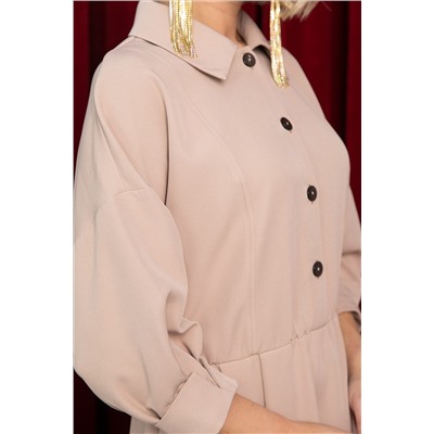 Платье Вечерняя симфония (бежевое) П14597-30М