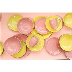 Десертная тарелка Доляна «Пастель», d=19 см, керамика, жёлтая