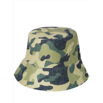 Шапка банная "Панама" Милитари" с принтом, войлок