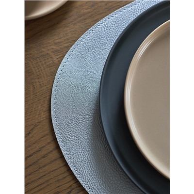 Набор из 2-х двухсторонних сервировочных салфеток Drop, 33х41 см, синий/светло-серый