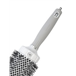 Olivia Garden Термобрашинг для укладки волос / Expert Blowout Grip White & Grey, 55 мм, бело-серый
