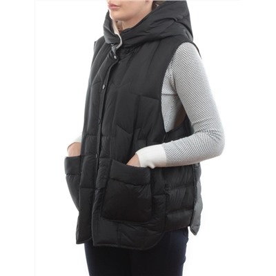 24-618 BLACK Жилет утепленный женский