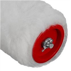 Валик "Искусственный мех", в сборе, 100 мм, D 48 мм, D ручки 6 мм, крепление шплинтом Сибртех