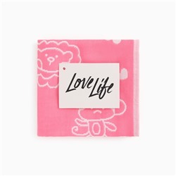 Полотенце LoveLife «Зверушки», цв. розовый, 26*50 см, 100% хлопок,