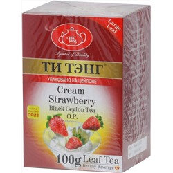 ТИ ТЭНГ. Клубника со сливками (черный) 100 гр. карт.пачка