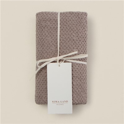 Полотенце SL HOME Home collection, коричневое, 38×65 см, лён 29%, хлопок 71%, плотность 215 г/м²