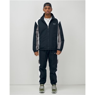 Спортивный костюм мужской весна-лето темно-синего цвета 25710TS