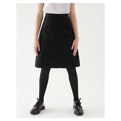 Girls' Pure Cotton Skin Kind™ School Skirt (2-18 Yrs)