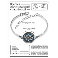 BSI-0140 Браслет металлический Неоновая восьмиконечная звезда