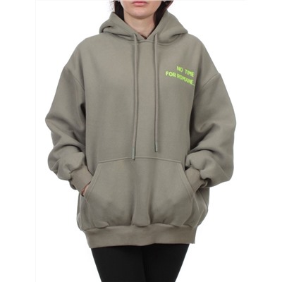 2620 GRAY GREEN Толстовка женская (85% хлопок, 10% полиэстер, 5% спандекс)
