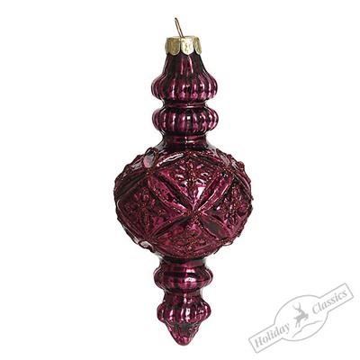 Украшение "Арабески" бордо (стекло) 7х7х16 см