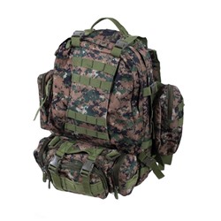 Многодневный армейский рюкзак (45 литров, MarPat Digital Woodland) (CH-016) №106 - Благодаря активной системе подвеса, рюкзак можно быстро адаптировать под фигуру носителя: регулируются лямки, стяжки на лямках, поясной ремень и грудная перемычка