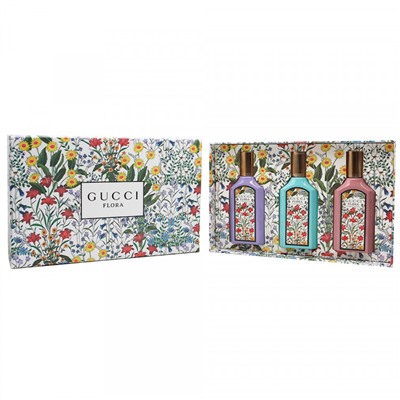 Парфюмерный женский подарочный набор Gucci Flora Gorgeous 3 x 30 ml