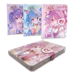 Записная книжка А6 80л DI-156 "Сладкая вечеринка" тв обл цветной блок ассорти 332517/24/Китай