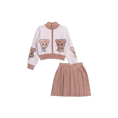 Комплект для девочки: кардиган, юбка