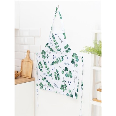 Фартук "Доляна" Eucalyptus 60х65 см, 100% хлопок, 164 г/м2